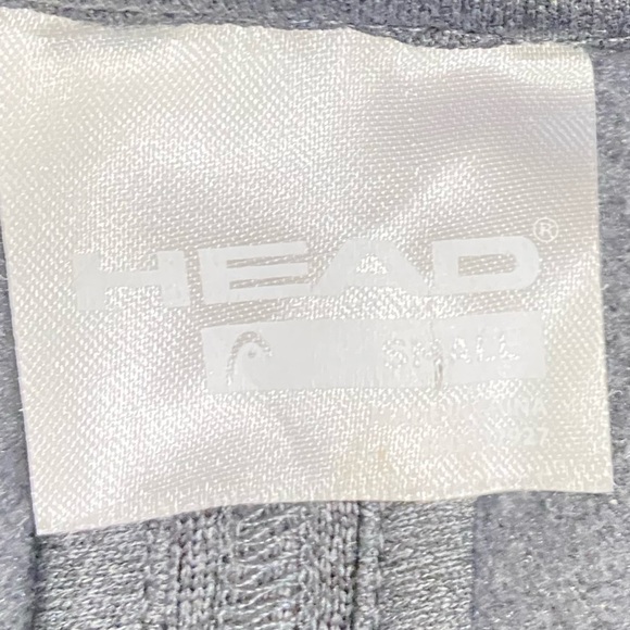 Head charcoal gray zip up big collar athletic jacket zippered pockets size small - Picture 10 of 11